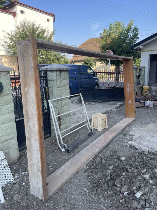 Rama cu sase usi glisanta din lemn masiv (brad)