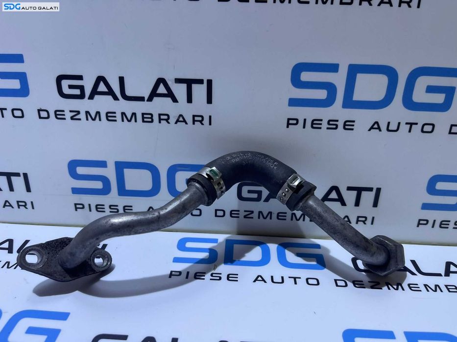 Furtun Conducta Teava Alimentare Tur Ungere Ulei Turbo Turbina Turbosuflanta Audi Q5 2.0 TDI CAGA CAGB CAHA CAHB 2009 - 2012 Cod 03L145736F [D0042]