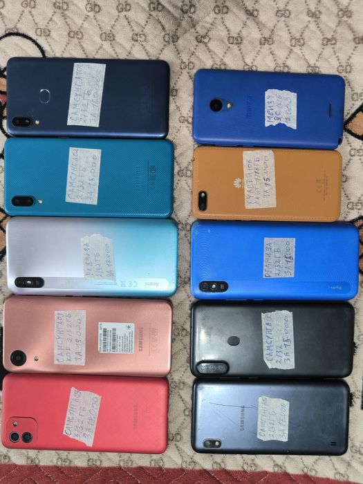Смартфоны oppo, Samsung, redmi,vivo