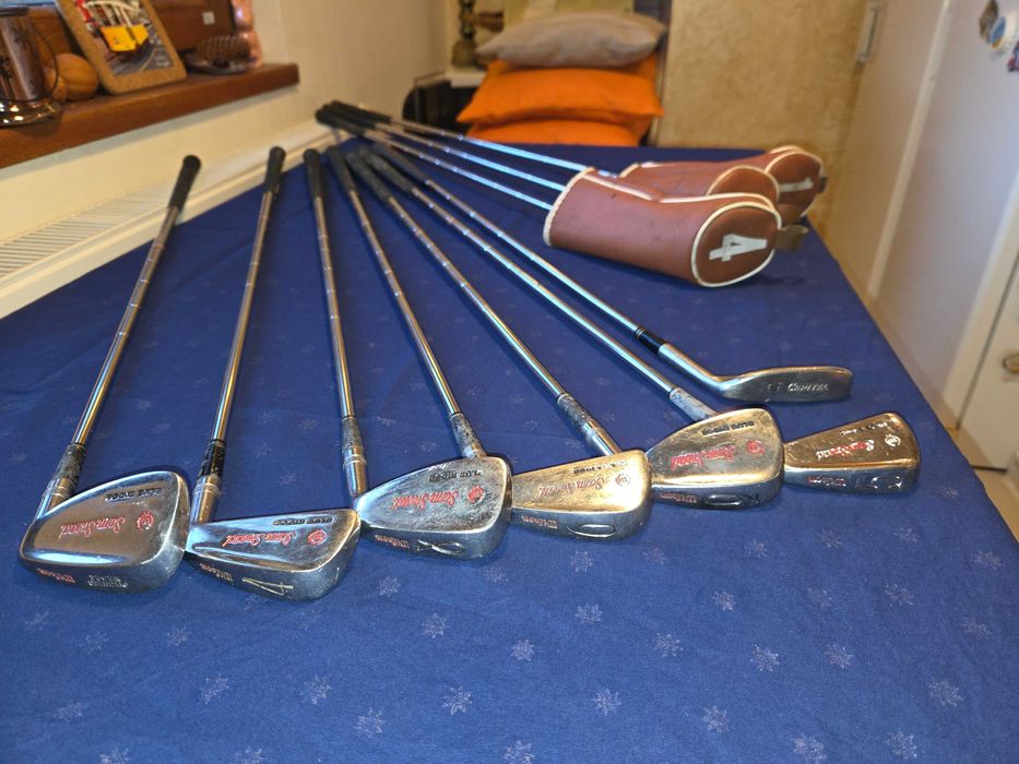 изключително запазени Golf стикове от 60те Wilson Blue Ridge