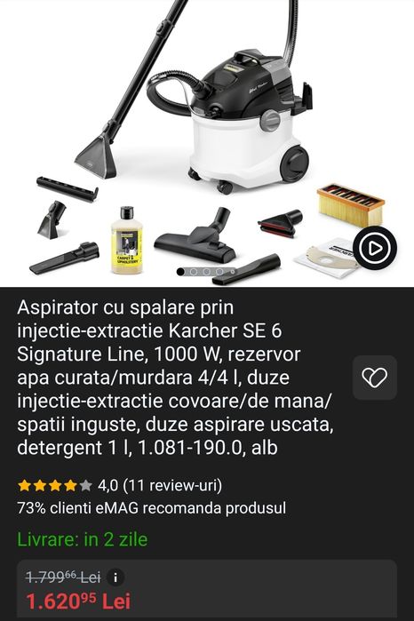 Aspirator cu spalare prin injecție -extracție SE 6 Signature Line