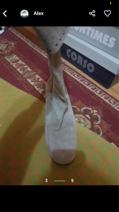 Cizme piele intoarsa 38 rizzo cisme cizme antilopa 38