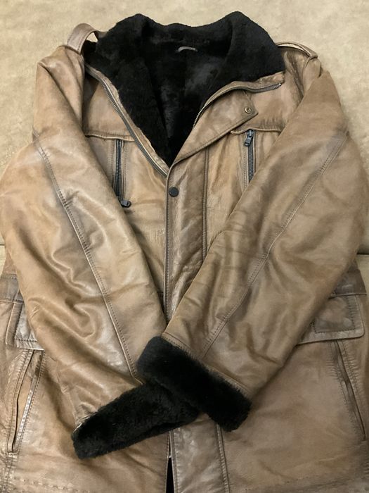 Дубленка зимняя мужская