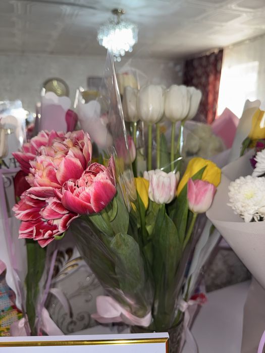 Свежие цветы  6000 тг