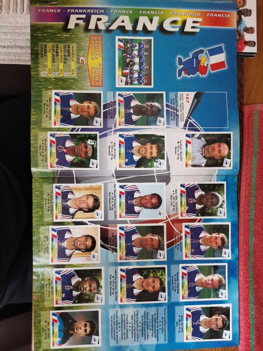 Album Panini World Cup France 98 – aproape complet (doar 5 stickere lipsa) include IRAN