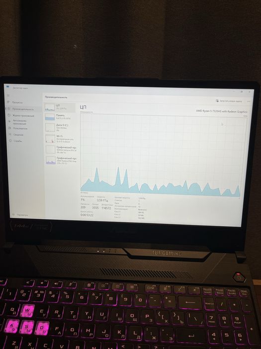 Asus tuf a15 gamming ноутбук
