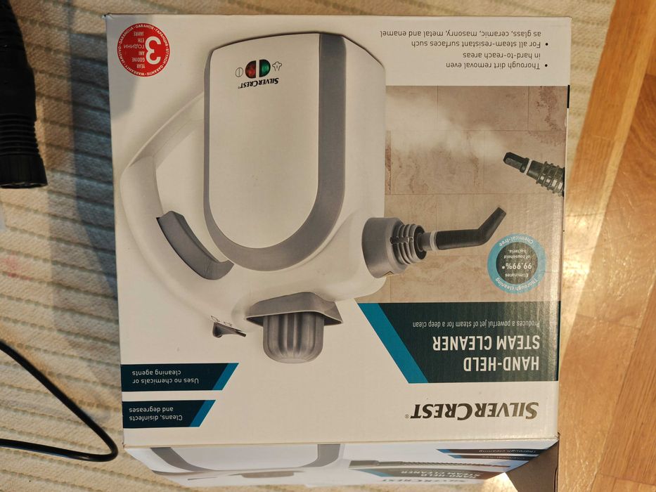 Парочистачка SilverCrest Handheld Steam Cleaner + приставки