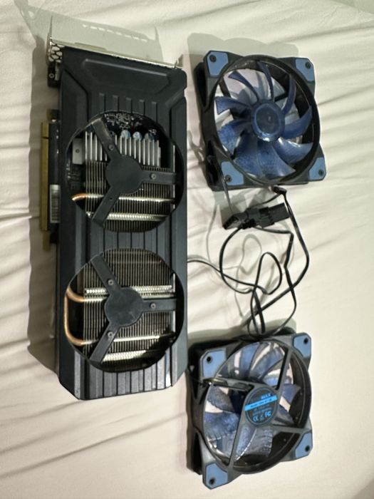 Видеокарта GTX 1060 6gb с кулерами и ссд диском