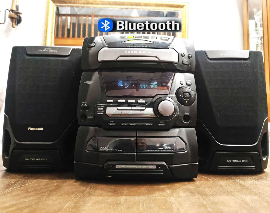 Panasonic   музыкальный центр блютуз. aux fm
