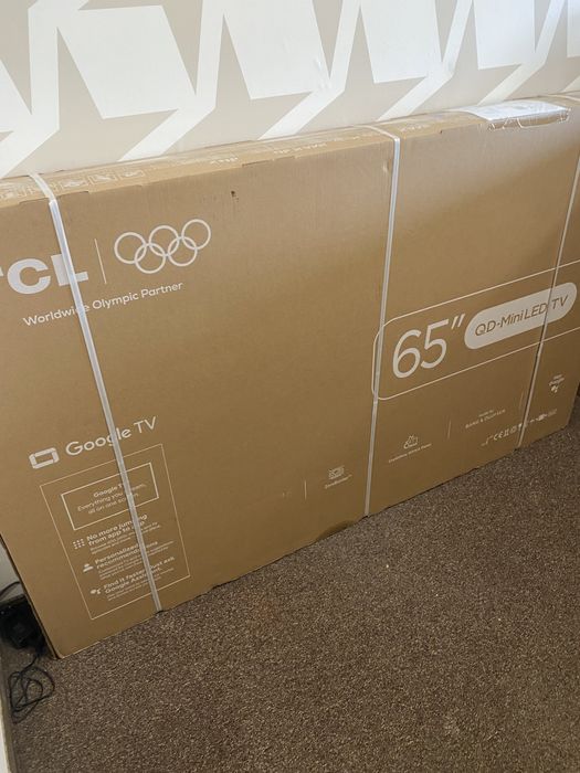 Televizor TCL Google TV, Model: 65C8KX1, QD-mini Led, 65 Inch, Sigilat