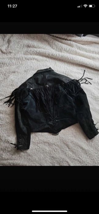 Geaca boho de piele