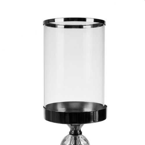 Комплект от 3 свещника, фенери на стъбло, сребърни Ruhhy