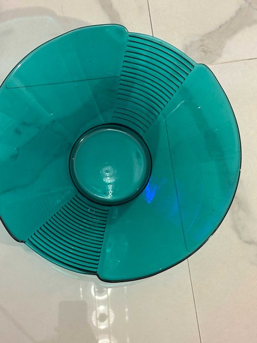 bol menaj verde mare smarald stil Memphis design Italia anii 1980