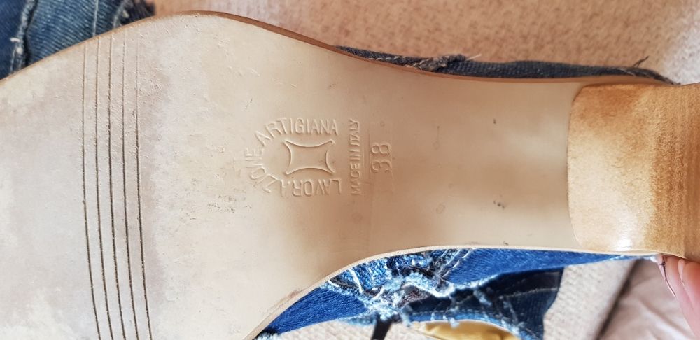 Джинсовые полусапожки Италия