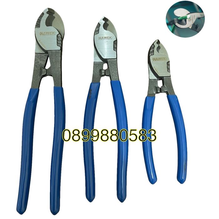 Клещи за рязане на кабели HAWEK-комплект 3 броя