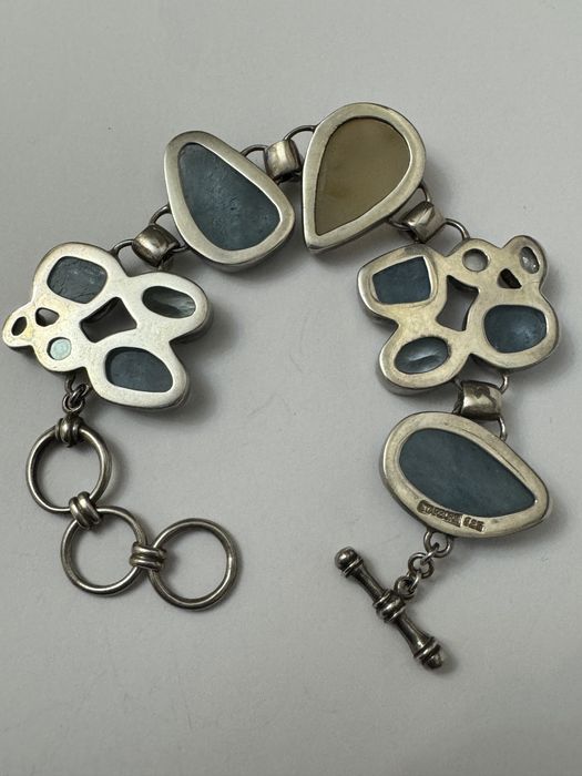 Unicat! Bratara Starborn cu Druzy, aquamarin, topaz, perle. Argint 925