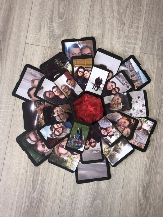 Cutie explozivă cu poze/Cutia amintirilor/Cutie foto cu surprize