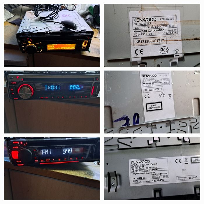 Радио CD Kenwood KDC 10UR .508/414UA