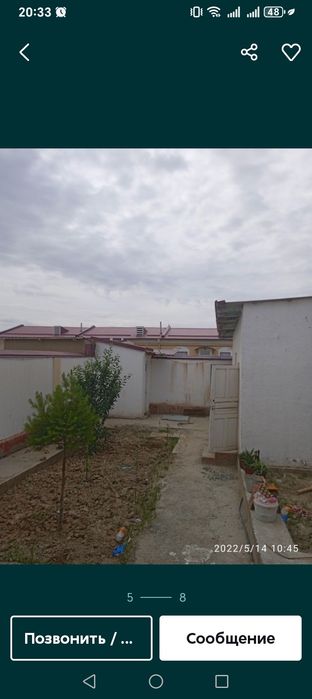 коттедж сотилади нарпай 7булимга якин жойда 2 сотих