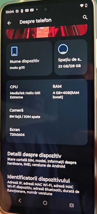 Motorola g 05 ca nou