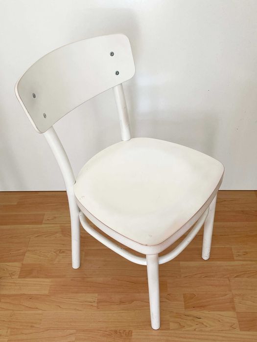 Scaune alb lemn IKEA- 12x bucati, stare foarte buna