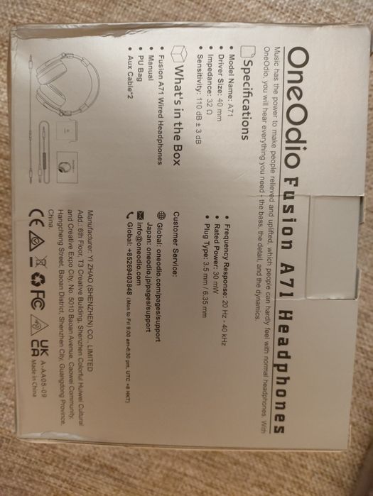 Наушники OneOdio Fusion A71