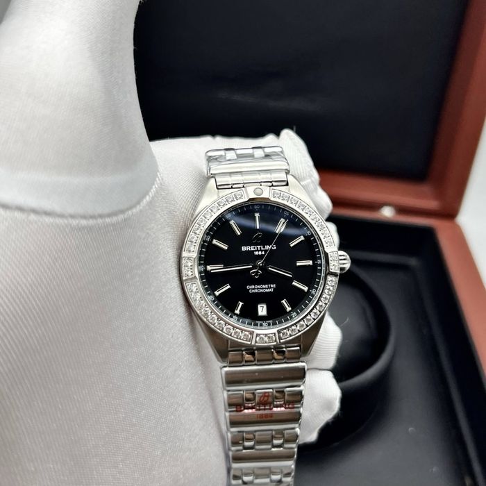 breitling chronomat black dial 36,mm lady