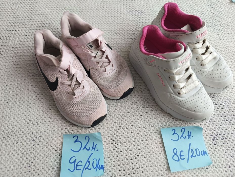Маратонки 32 номер за момиче Skechers, Nike