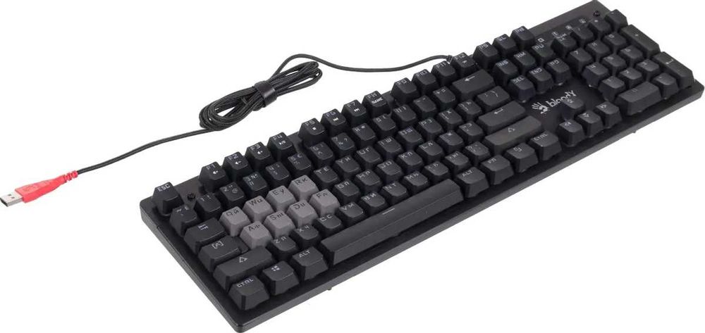 Проводная механическо-мембранная игровая клавиатура Bloody B500N +/