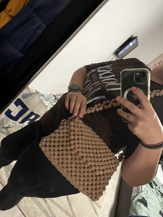 Geanta handmade din margele
