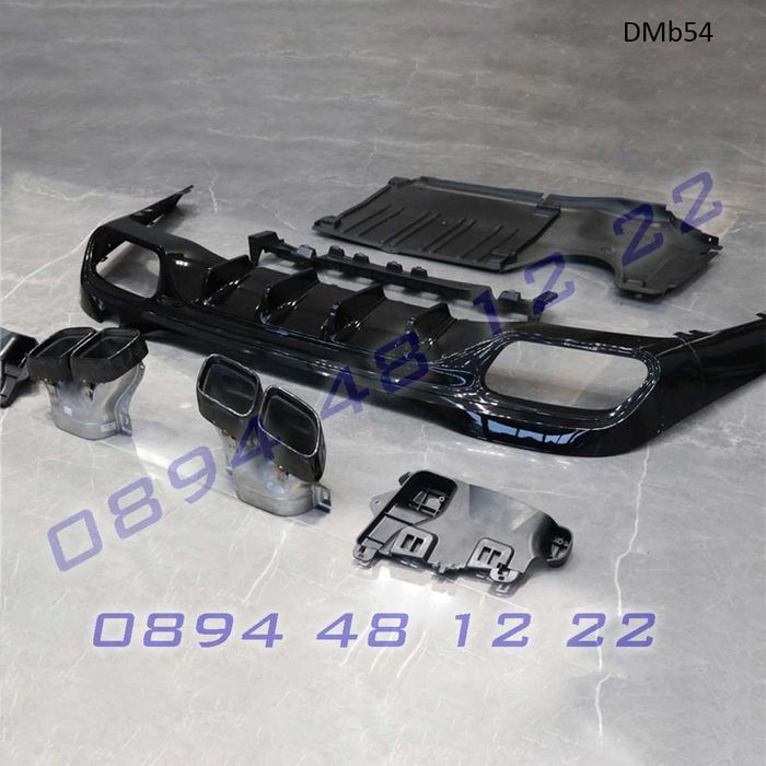 Дифузьор задна броня Mercedes C63 W206 добавка мерцедес заден кит