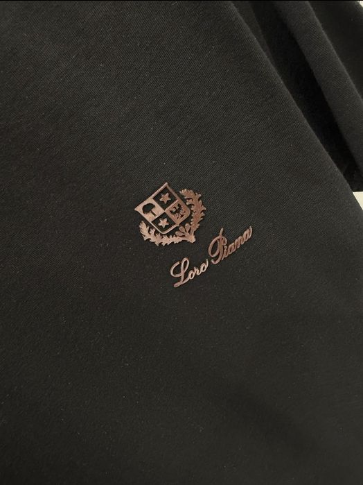 Tricou Premium Stil Loro Piana | 100% Bumbac | Negru & Roșu | S-XXL