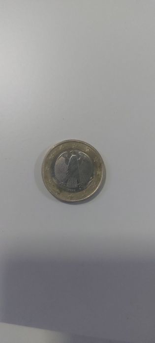 Монета 1 евро 2002 года