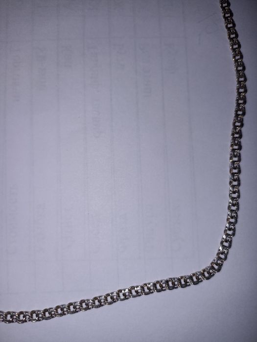 Мужская цепочка серебряная