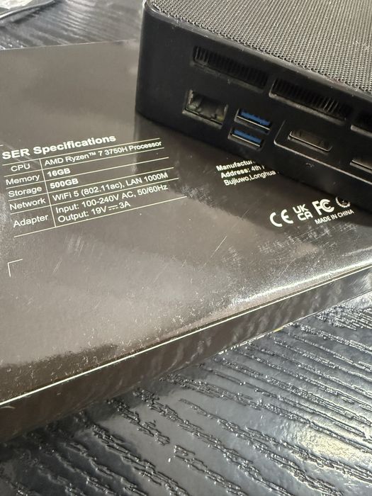 Mini pc beelink , amd ryzen 7 3750h, 16gb,512 gb