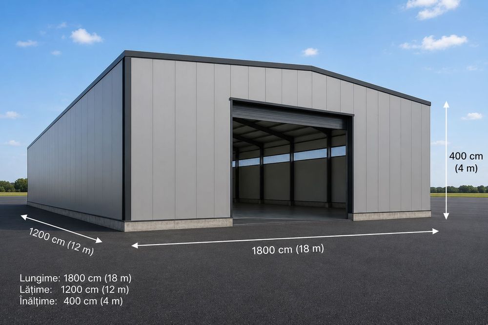 Hală industrială 216 mp de închiriat – Huși, zonă comercială/industrială