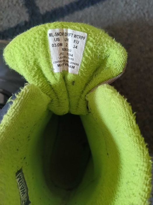 Merrell Ghete Unisex nr 34 impermiabile zapada/apa