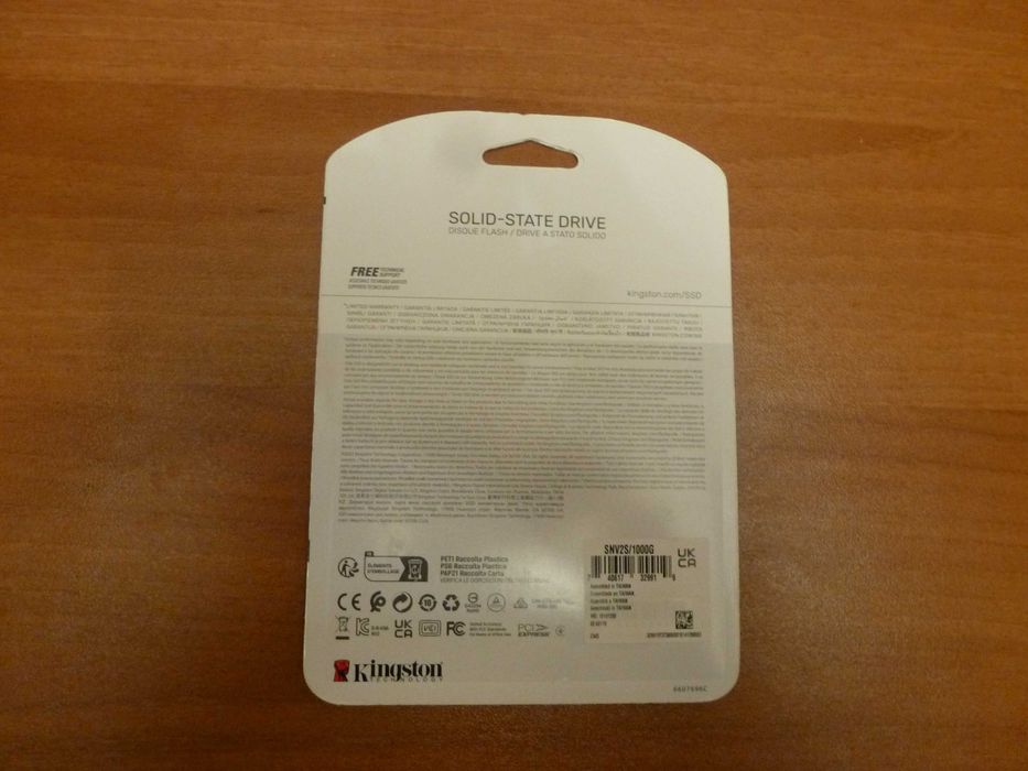Нов 1 TB SSD Kingston NV2, NVMe, PCIe 4.0, M.2, с 3 години гаранция