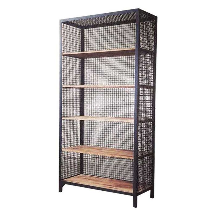 Raft lemn si fier, stil industrial-totul pe comanda-solicita oferta