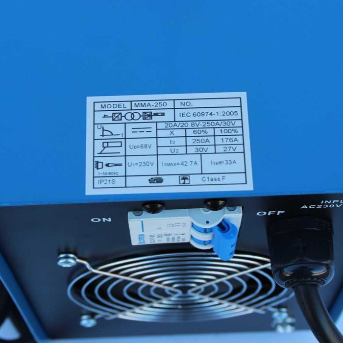 Електрожен инверторен TACH 250 R с дигитален дисплей