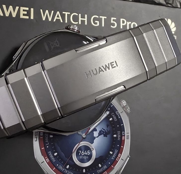 КАТО НОВ 46mm Huawei watch GT 5 Pro Vivacom Гаранция 2026 Titanium