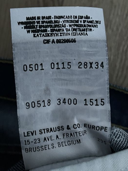 Blugi LEVIS 501 Coolmax Indigo Barbati | 28 x 34 (Talie 72 cm)