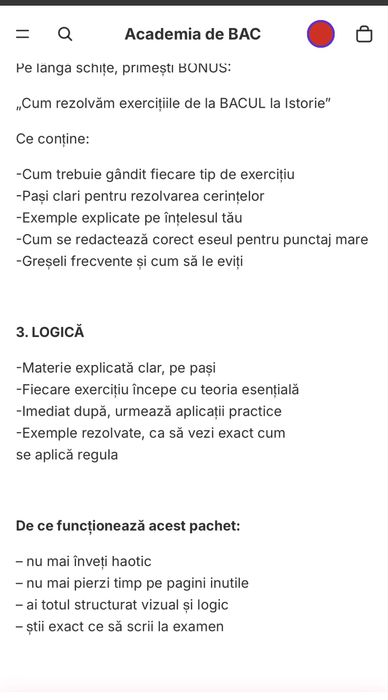 bac istorie romana logica