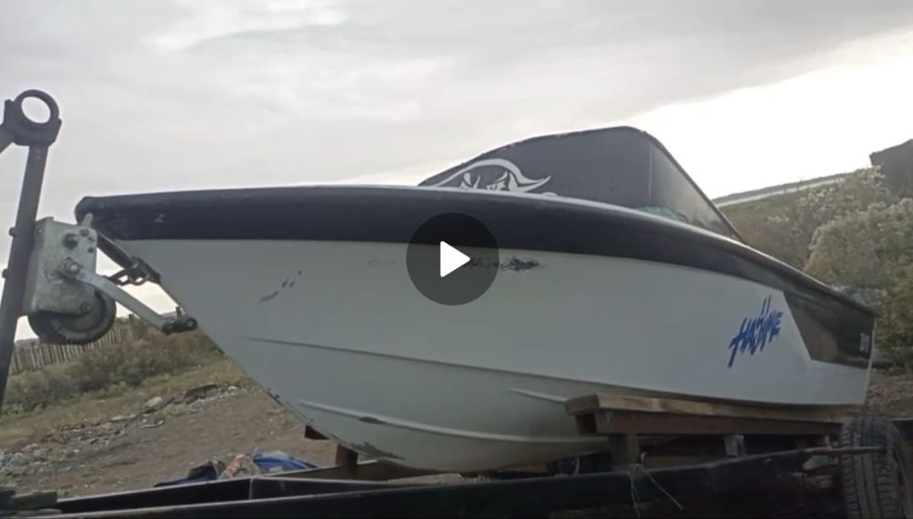 Лодка касадка мотор и прицеп на лебедке