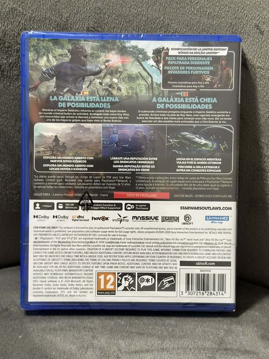 Joc PS5 Sigilat Star Wars Outlaws Limited Edition