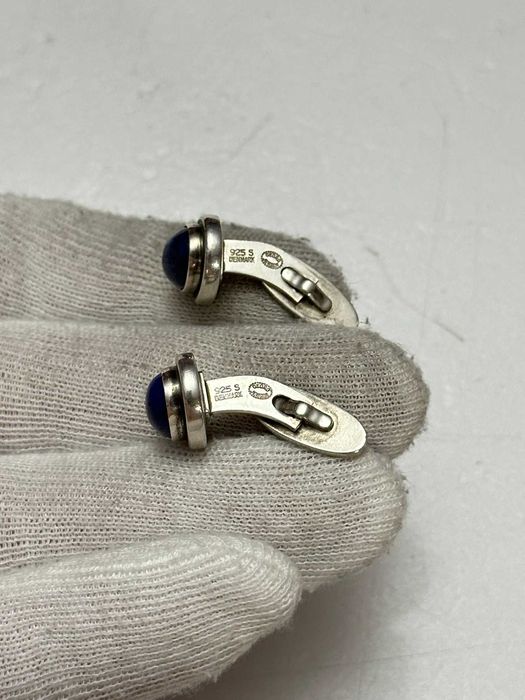 BUTONI ARGINT 925 + Lapis Lazuli - Georg Jensen - Denmark - 1915-1919!