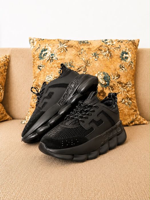 Adidasi Versace Chain Reaction Black Edition