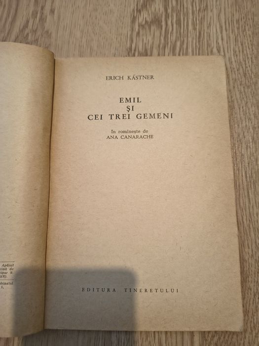 Cărți vechi...Emil și cei gemeni...Emil și detectivii