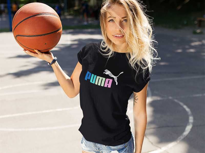 Дамска тениска Puma принт Модели и размери