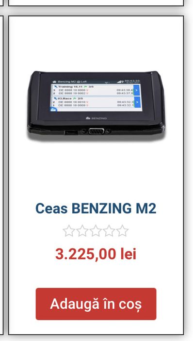 Ceas benzing G2 si senzori